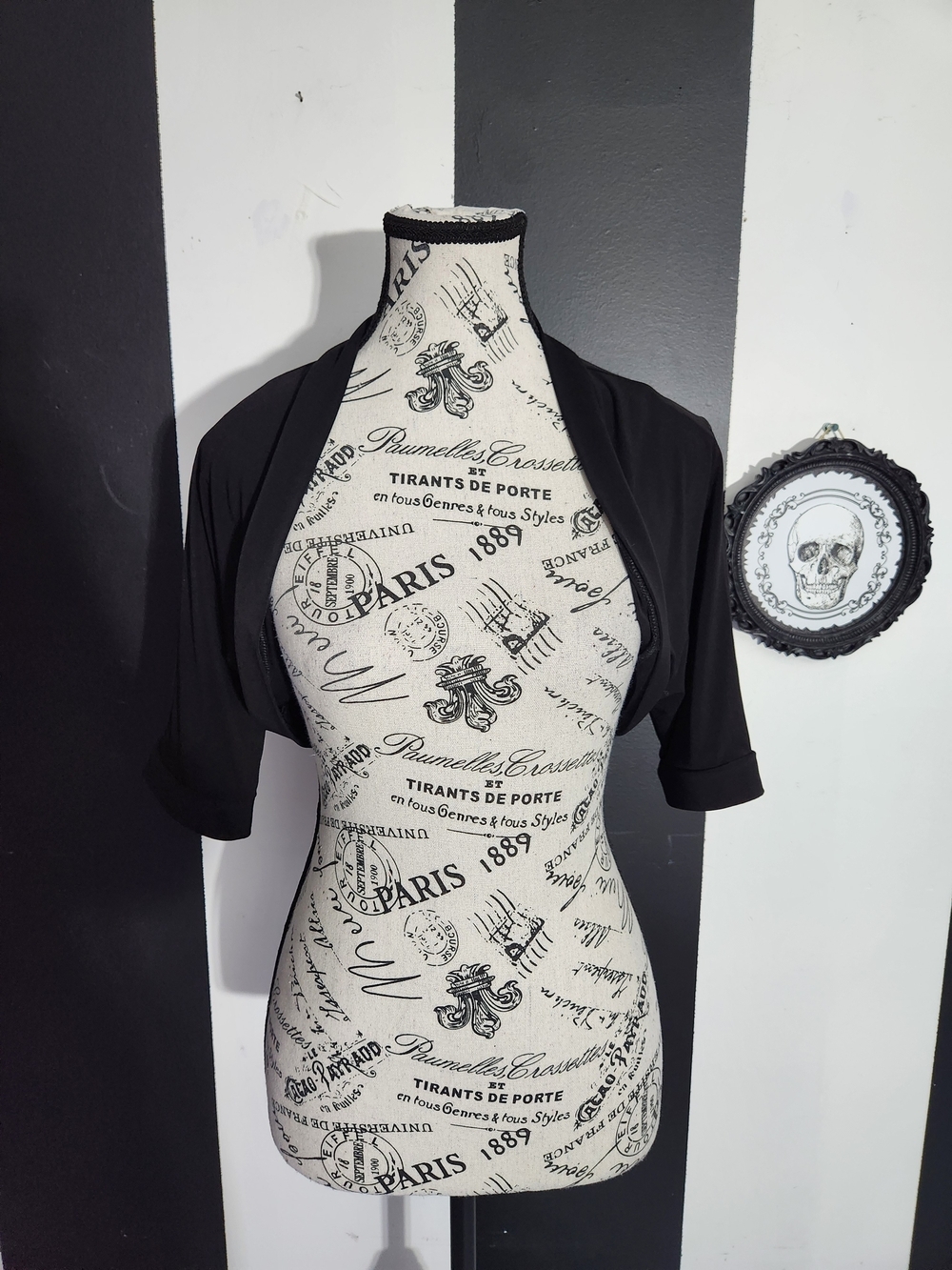 Frank Lyman Design Black Short Sleeve Bolero